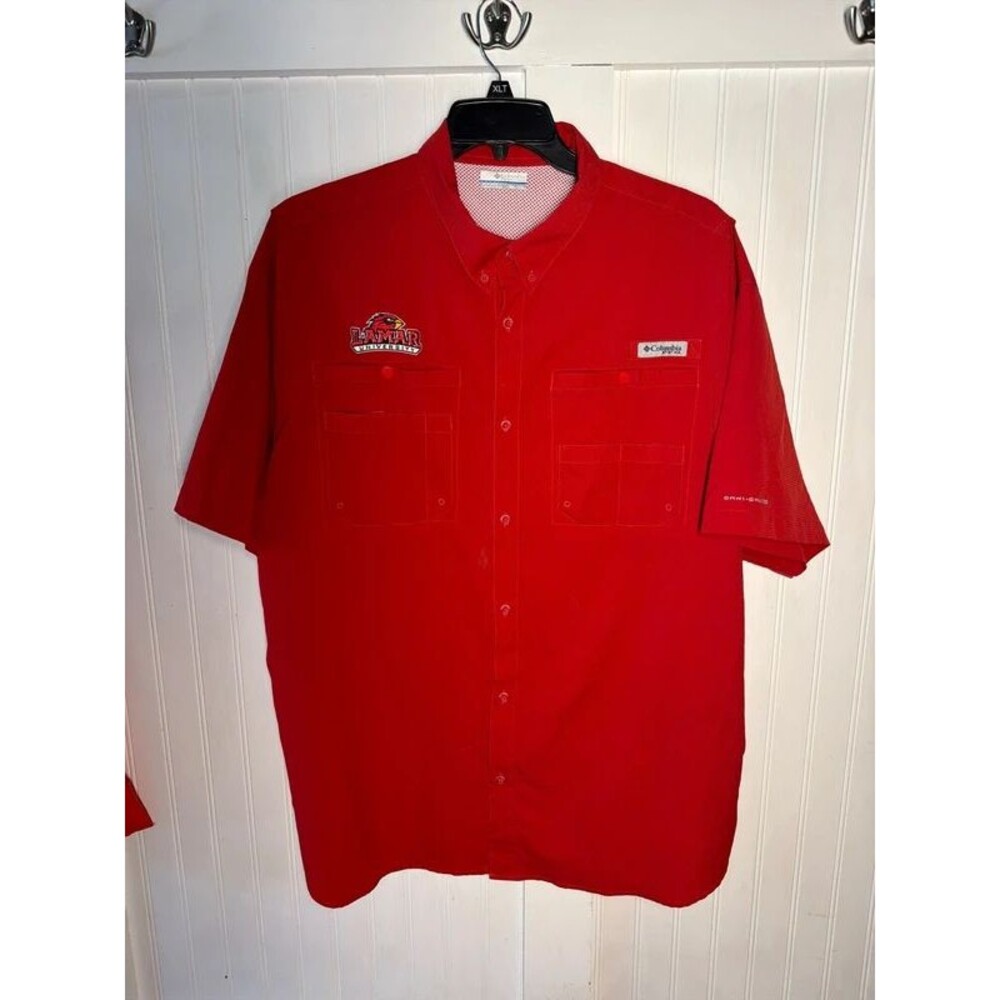 Colombia PFG Lamar Cardinals logo shirt Mens 2xl college LU football